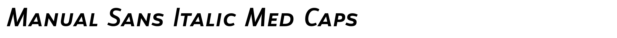 Manual Sans Italic Med Caps image